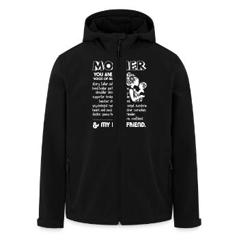 Mother's Day Shirts You Are My Voice Of Reason - Men’s Recycled Softshell Jacket by Stanley/Stella - black - Front - AI Model Male 185 light (185cm)