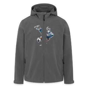 Breakdance - Veste softshell homme en polyester recyclé Stanley/Stella - charbon - Devant - AI Model Male 185 light (185cm)