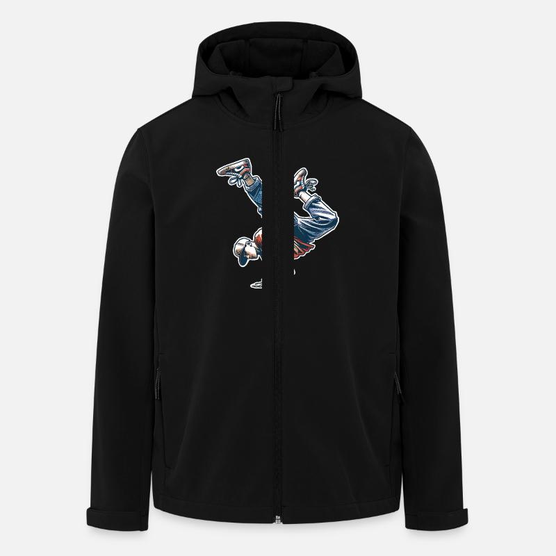 Breakdance - Veste softshell homme en polyester recyclé Stanley/Stella - noir