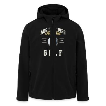 Golf - Recycelte Männer Softshell-Jacke von Stanley/Stella - Schwarz - Vorne - AI Model Male 185 light (185cm)
