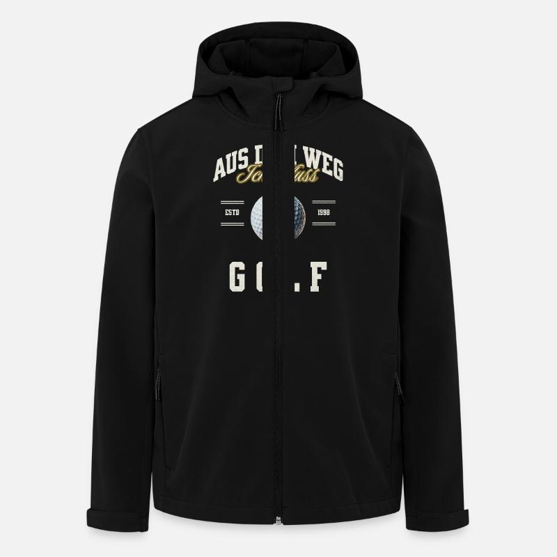 Golf - Recycelte Männer Softshell-Jacke von Stanley/Stella - Schwarz