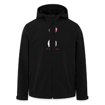 Soyez mon valentin - Veste softshell homme en polyester recyclé Stanley/Stella - noir - Devant - AI Model Male 185 light (185cm)