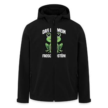 Karneval Kostüm Frosch DAS IST MEIN FROSCH KOSTÜM - Recycelte Männer Softshell-Jacke von Stanley/Stella - Schwarz - Vorne - AI Model Male 185 light (185cm)