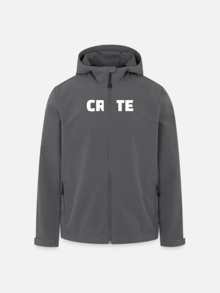 Crète Grèce Drapeau grec Grec - Veste softshell homme en polyester recyclé Stanley/Stella - noir