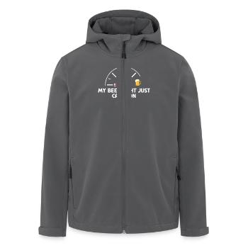 My Beer Light Just Came On T-Shirt Design Für - Recycelte Männer Softshell-Jacke von Stanley/Stella - Anthrazit - Vorne - AI Model Male 185 light (185cm)