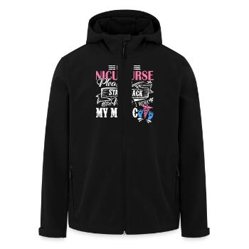 Nicu Nurse I am A Nicu Nurse - Men’s Recycled Softshell Jacket by Stanley/Stella - black - Front - AI Model Male 185 light (185cm)
