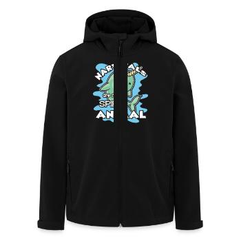 Narwhal Narwhals Are My Spirit Animal - Men’s Recycled Softshell Jacket by Stanley/Stella - black - Front - AI Model Male 185 light (185cm)