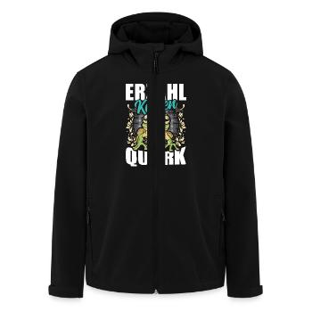 Froschkostüm Karneval ERZÄHL KEINEN QUARK Lustig - Recycelte Männer Softshell-Jacke von Stanley/Stella - Schwarz - Vorne - AI Model Male 185 light (185cm)