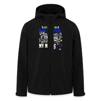 Nurse I Am A Nurse - Men’s Recycled Softshell Jacket by Stanley/Stella - black - Front - AI Model Male 185 light (185cm)