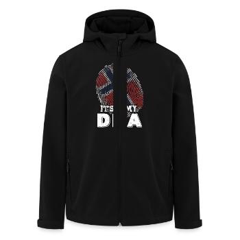 Norway Is In My DNA - Men’s Recycled Softshell Jacket by Stanley/Stella - black - Front - AI Model Male 185 light (185cm)