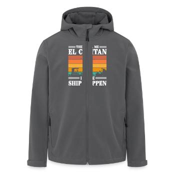 El Capitan Sunset Boat Adventure - Veste softshell homme en polyester recyclé Stanley/Stella - charbon - Devant - AI Model Male 185 light (185cm)