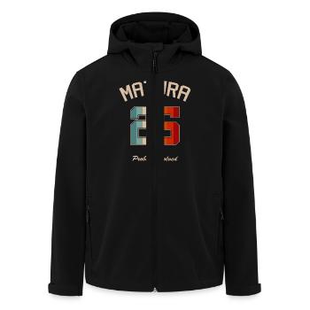 Matura 2024 Cadeau de fin d’études Matura Matura - Veste softshell homme en polyester recyclé Stanley/Stella - noir - Devant - AI Model Male 185 light (185cm)