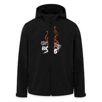 Basketball 6th Birthday Basketball Player - Men’s Recycled Softshell Jacket by Stanley/Stella - black - Front - AI Model Male 185 light (185cm)