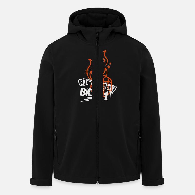 Basket-ball 1er anniversaire Basketteur - Veste softshell homme en polyester recyclé Stanley/Stella - noir
