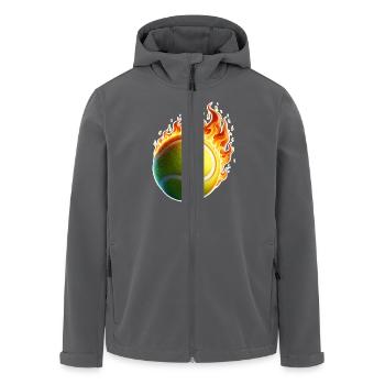 balle de tennis Tennis Flames - Veste softshell homme en polyester recyclé Stanley/Stella - charbon - Devant - AI Model Male 185 light (185cm)