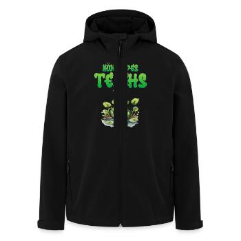 Froschkostüm KÖNIG DES TEICHS Lustiges Karneval - Recycelte Männer Softshell-Jacke von Stanley/Stella - Schwarz - Vorne - AI Model Male 185 light (185cm)