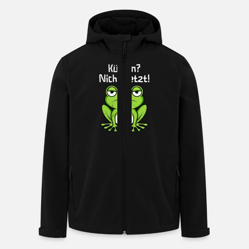 Karneval Party KÜSSEN? NICHT JETZT! Lustiges - Recycelte Männer Softshell-Jacke von Stanley/Stella - Schwarz