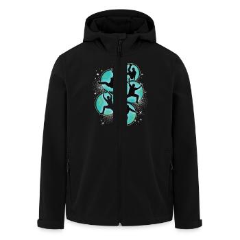 Breakdance Kids for Dance Breakdancers - Men’s Recycled Softshell Jacket by Stanley/Stella - black - Front - AI Model Male 185 light (185cm)