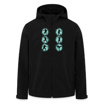 Breakdance Kids for Dance Breakdancers - Men’s Recycled Softshell Jacket by Stanley/Stella - black - Front - AI Model Male 185 light (185cm)