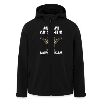Karneval ALAAF AB GEHT'S MADAFAKAS Lustiges - Recycelte Männer Softshell-Jacke von Stanley/Stella - Schwarz - Vorne - AI Model Male 185 light (185cm)
