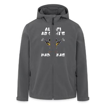 Karneval ALAAF AB GEHT'S MADAFAKAS Lustiges - Recycelte Männer Softshell-Jacke von Stanley/Stella - Anthrazit - Vorne - AI Model Male 185 light (185cm)