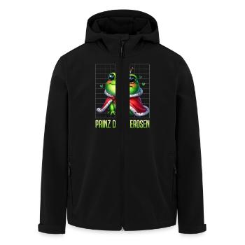Froschkönig PRINZ DER SEEROSEN Faschings Kostüm - Recycelte Männer Softshell-Jacke von Stanley/Stella - Schwarz - Vorne - AI Model Male 185 light (185cm)
