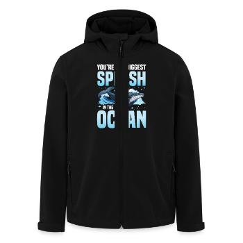 You're The Biggest Splash In The Ocean - Recycelte Männer Softshell-Jacke von Stanley/Stella - Schwarz - Vorne - AI Model Male 185 light (185cm)