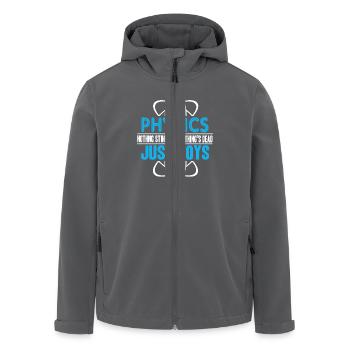 Physics Teacher I Teach Physic - Men’s Recycled Softshell Jacket by Stanley/Stella - black - Front - AI Model Male 185 light (185cm)