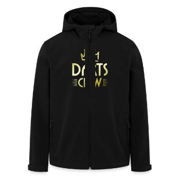Darts Crew - Recycelte Männer Softshell-Jacke von Stanley/Stella - Schwarz - Vorne - AI Model Male 185 light (185cm)