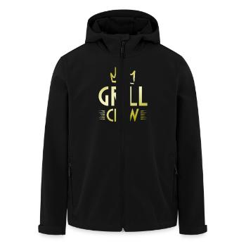Grill Crew - Recycelte Männer Softshell-Jacke von Stanley/Stella - Schwarz - Vorne - AI Model Male 185 light (185cm)