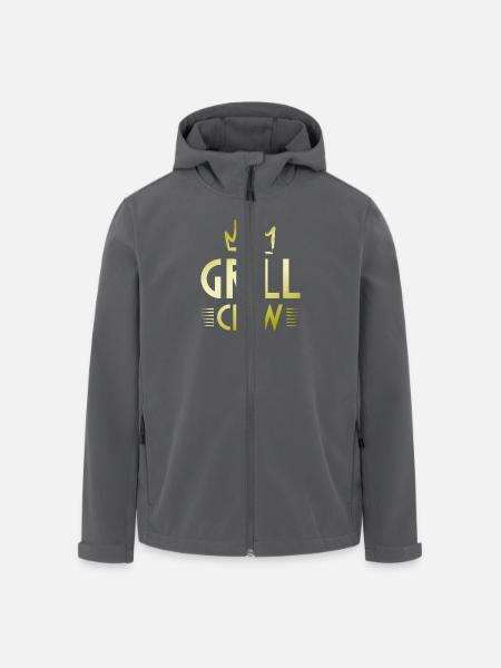 Grill Crew - Men’s Recycled Softshell Jacket by Stanley/Stella - black