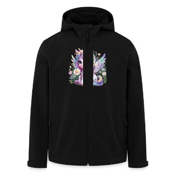 Love Unicorns für einen Frauen, Mädchen und - Recycelte Männer Softshell-Jacke von Stanley/Stella - Schwarz - Vorne - AI Model Male 185 light (185cm)