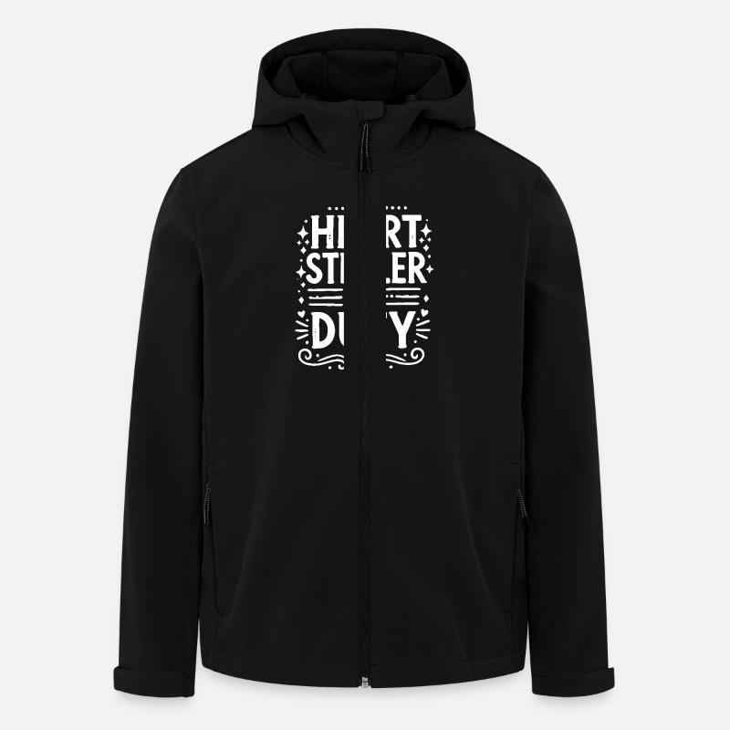 Heart Stealer on Duty - Men’s Recycled Softshell Jacket by Stanley/Stella - black