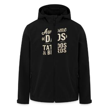 Dad Fathers Day husband Men Father Daddy Best Dad - Men’s Recycled Softshell Jacket by Stanley/Stella - black - Front - AI Model Male 185 light (185cm)