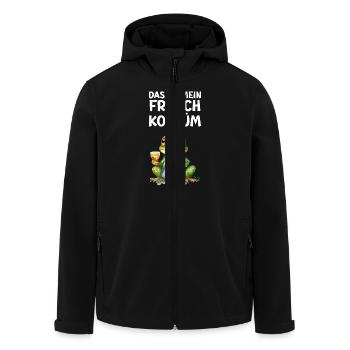 Froschkostüm DAS IST MEIN KOSTÜM Froschkönig - Recycelte Männer Softshell-Jacke von Stanley/Stella - Schwarz - Vorne - AI Model Male 185 light (185cm)