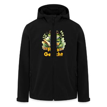 Froschkostüm Karneval PRINZ GESUCHT Lustiges - Recycelte Männer Softshell-Jacke von Stanley/Stella - Schwarz - Vorne - AI Model Male 185 light (185cm)