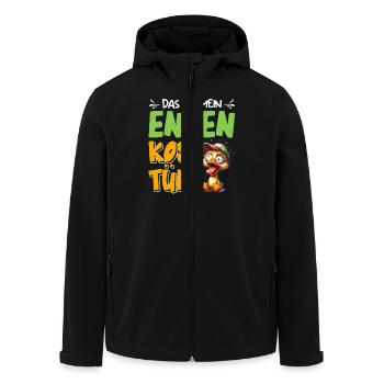 Enten Karneval DAS IST MEIN ENTEN KOSTÜM Lustiges - Recycelte Männer Softshell-Jacke von Stanley/Stella - Schwarz - Vorne - AI Model Male 185 light (185cm)