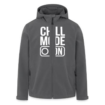 Chill Mode On für eine Faulenzer - Recycelte Männer Softshell-Jacke von Stanley/Stella - Anthrazit - Vorne - AI Model Male 185 light (185cm)