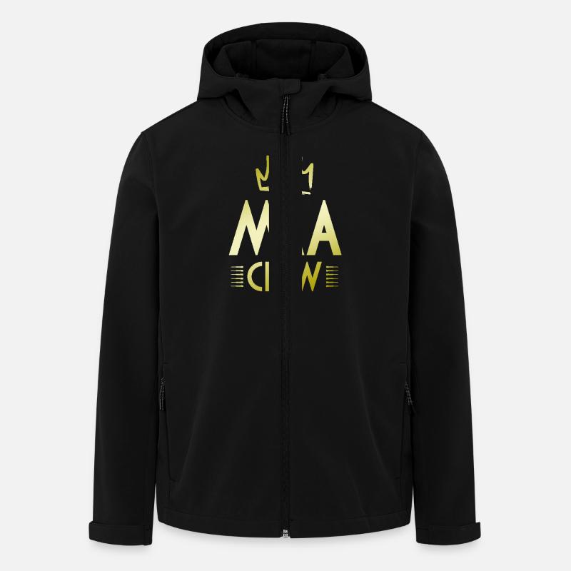 Équipe Mma - Veste softshell homme en polyester recyclé Stanley/Stella - noir