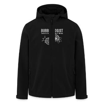 Burritologist study of Burrito funny for women men - Recycelte Männer Softshell-Jacke von Stanley/Stella - Schwarz - Vorne - AI Model Male 185 light (185cm)