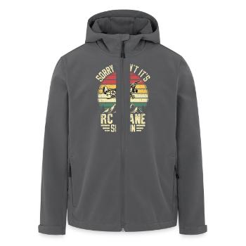 Tut mir leid, ich kann nicht, es ist RC Plane Season - Recycelte Männer Softshell-Jacke von Stanley/Stella - Anthrazit - Vorne - AI Model Male 185 light (185cm)