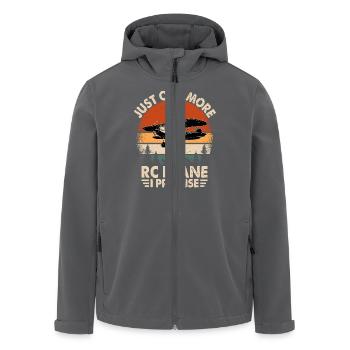 Juste un avion RC de plus, je vous le promets - Veste softshell homme en polyester recyclé Stanley/Stella - charbon - Devant - AI Model Male 185 light (185cm)