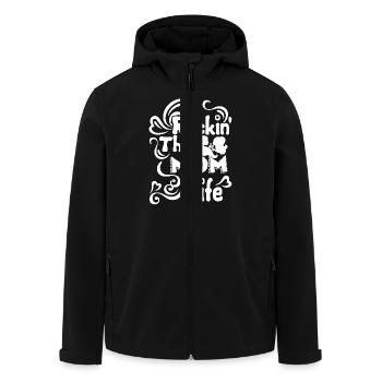 Rockin The Mom Life Funny Mother's Day - Men’s Recycled Softshell Jacket by Stanley/Stella - black - Front - AI Model Male 185 light (185cm)