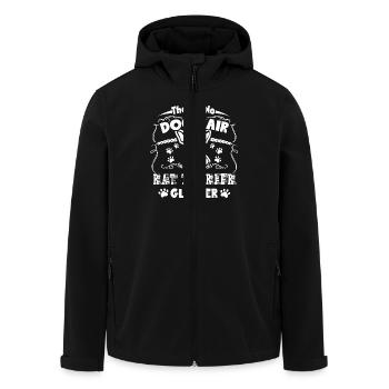 That's Rat Terrier Glitter - Men’s Recycled Softshell Jacket by Stanley/Stella - black - Front - AI Model Male 185 light (185cm)