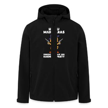 Kölner Karneval HELAU MADAFAKAS Lustiges Enten - Recycelte Männer Softshell-Jacke von Stanley/Stella - Schwarz - Vorne - AI Model Male 185 light (185cm)