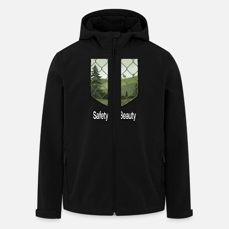 PROTÉGER LA FORÊT - Veste softshell homme en polyester recyclé Stanley/Stella - noir