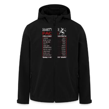 Sagittarius Facts Horoscope Sign Of Zodiac - Men’s Recycled Softshell Jacket by Stanley/Stella - black - Front - AI Model Male 185 light (185cm)