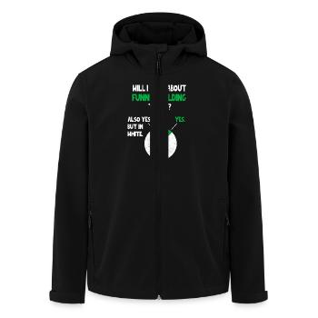 Verkaufstrichter Internet Affiliate Marketing Lustig Q - Recycelte Männer Softshell-Jacke von Stanley/Stella - Schwarz - Vorne - AI Model Male 185 light (185cm)