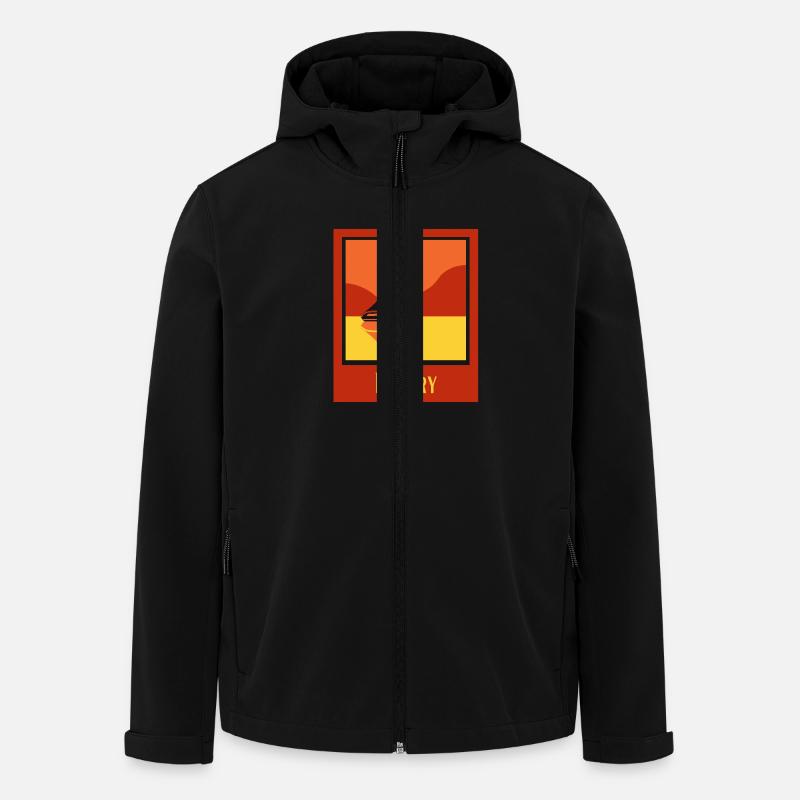 Mazurie - Veste softshell homme en polyester recyclé Stanley/Stella - noir