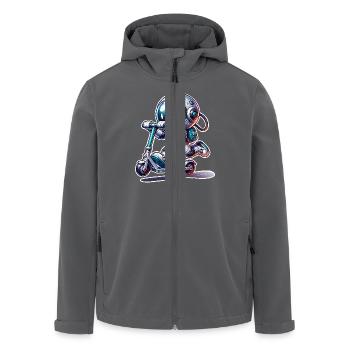 E-Scooter E-Roller Astronaut Scooter - Veste softshell homme en polyester recyclé Stanley/Stella - charbon - Devant - AI Model Male 185 light (185cm)